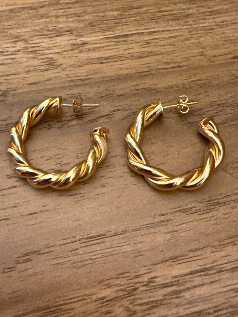 Amazon Gold Twisted Hoop Earrings for Women